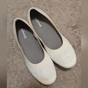 Allbirds Women's Cream Ballet Flats Comfy Flexible Walking Shoes